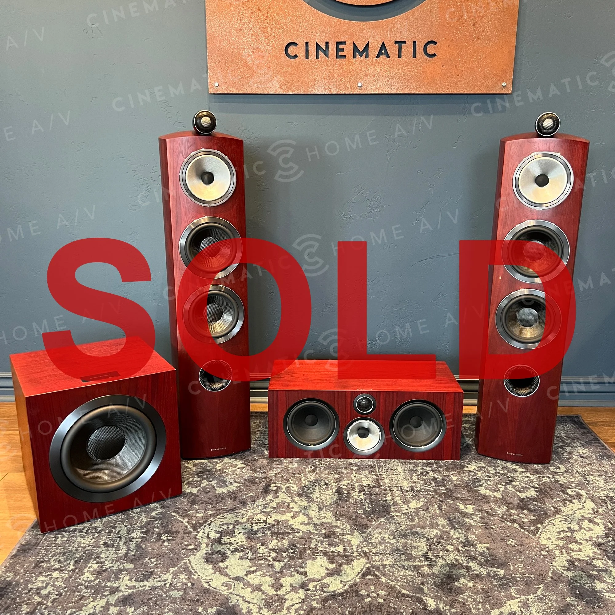 B&W (Bowers & Wilkins) 804 D3 Loudspeakers, HTM71 S2 Center Channel and DB4S Subwoofer