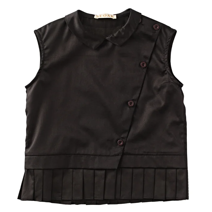 Black Pleating top