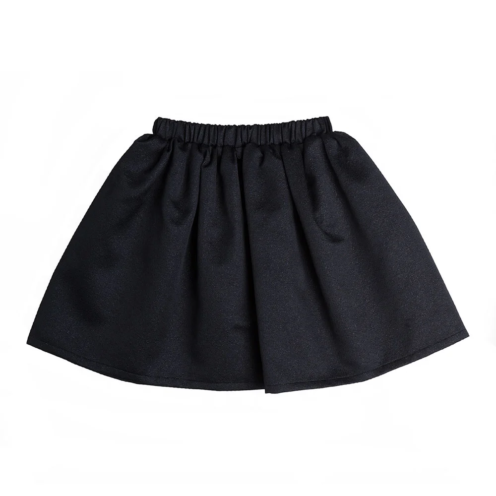 Black jacquard skirt