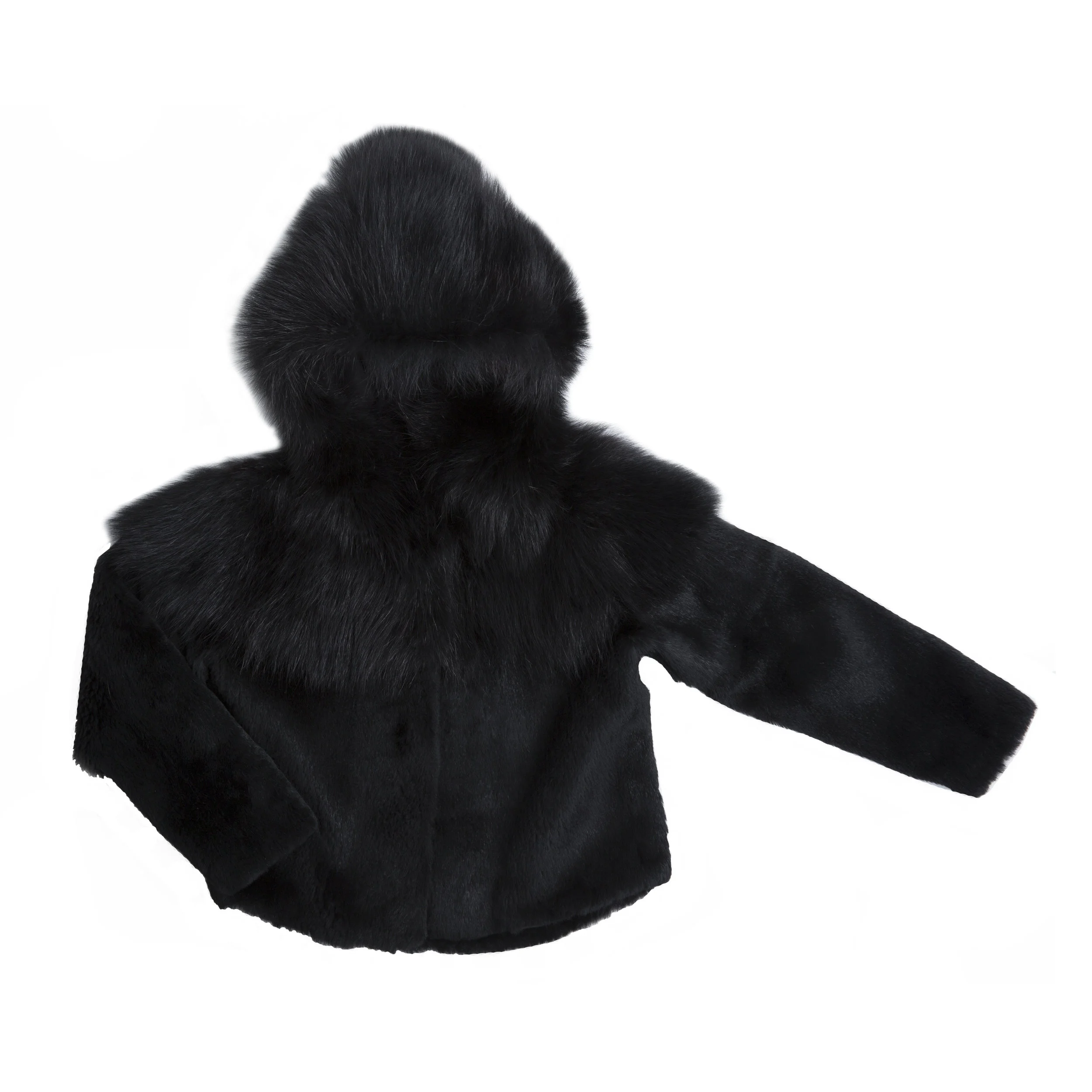 Racoon combo real fur jacket