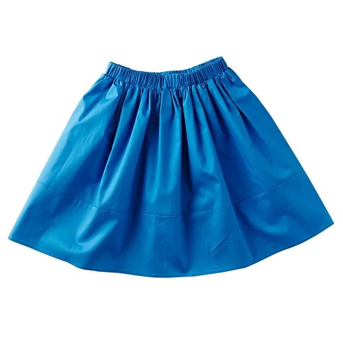 Deep blue cotton skirt