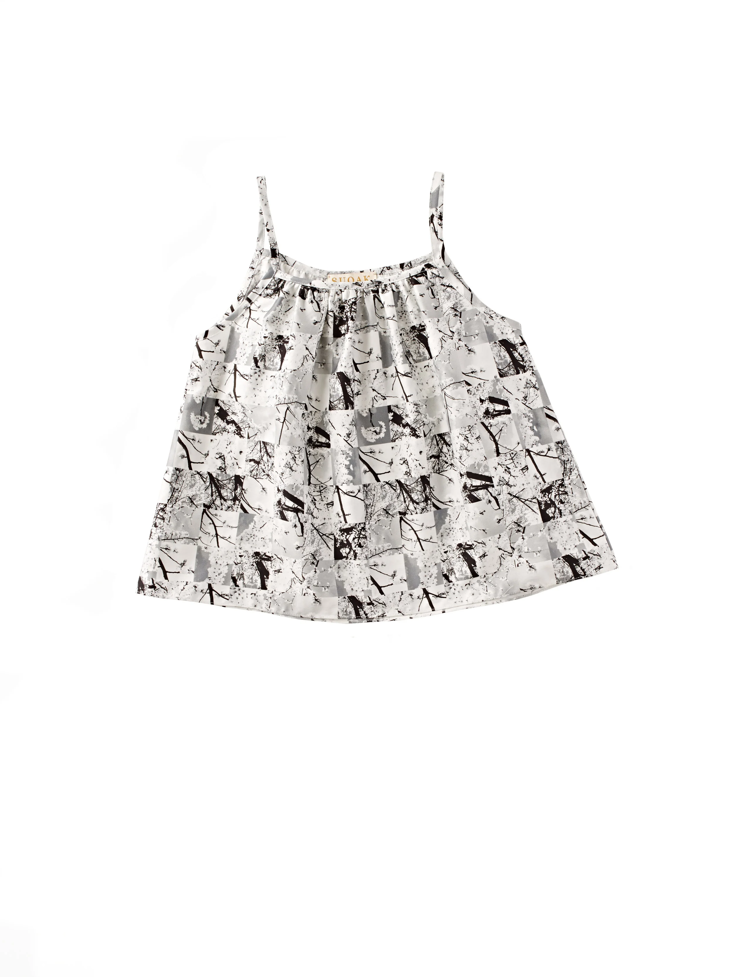 Grey Sakura Tank Top