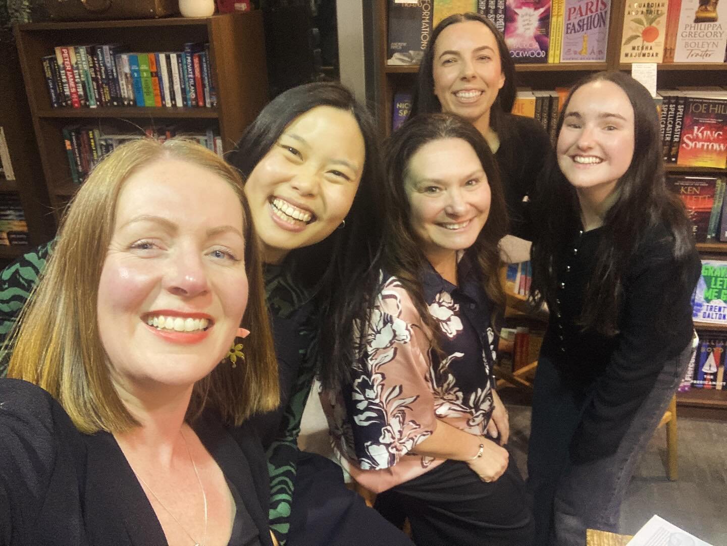 A short story. A fantasy, sci-fi, crime and YA author walk into a bookshop. They have a great time. The end. 

All very different genres and paths to publications and we all gathered at the gorgeous Leaf Bookshop on Tuesday night and talked all about