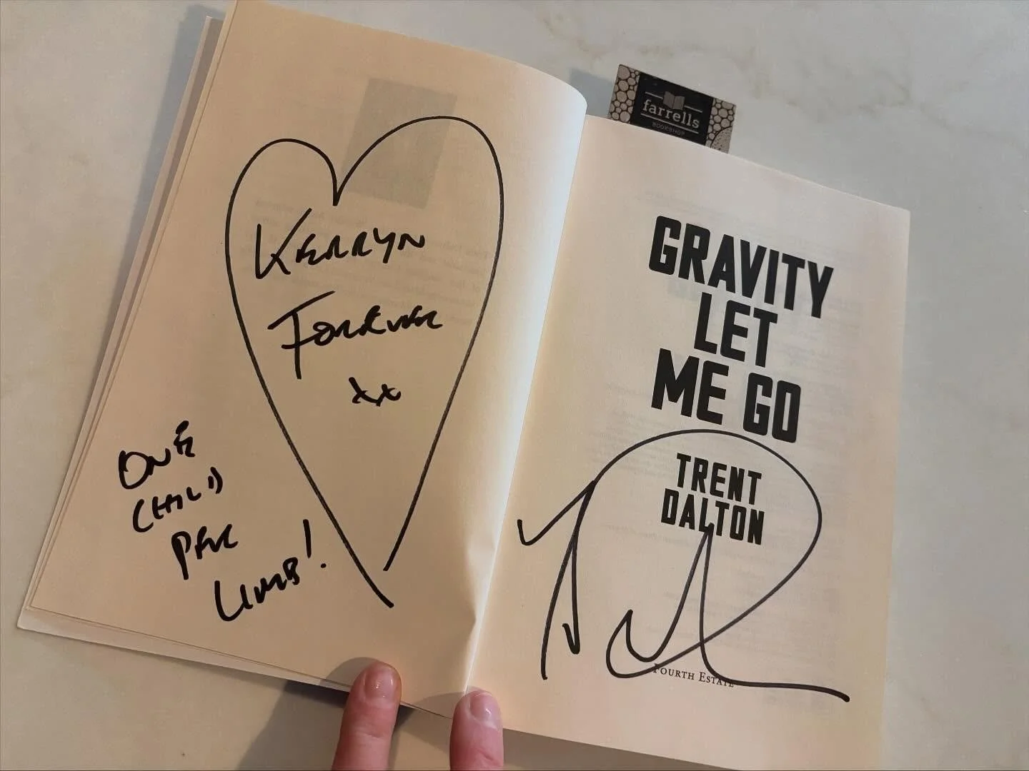 That was fun #trentdalton @farrells_bookshop 

We are now converted to whatever church that was. Trent Dalton and Jock Serong in conversation tonight, with many a story. Or, in the words of my friend Emma &lsquo;you love a gab&rsquo;. And I&rsquo;ve 