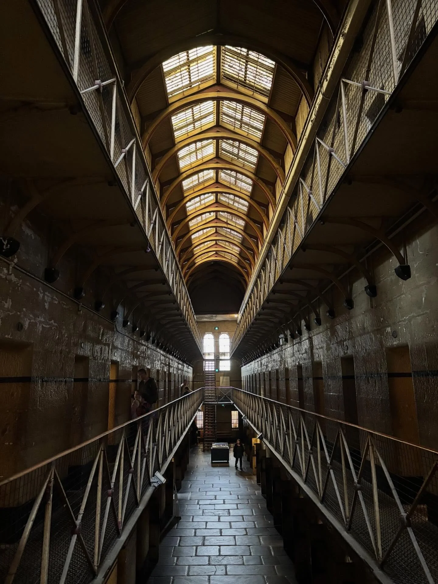 If these walls could talk&hellip; 

Also there was that moment where I avoided a proper explanation to a 6 year old about the trapdoor in the floor under the rope. A fascinating, harrowing place. 

Then straight to Readings for some retail book thera