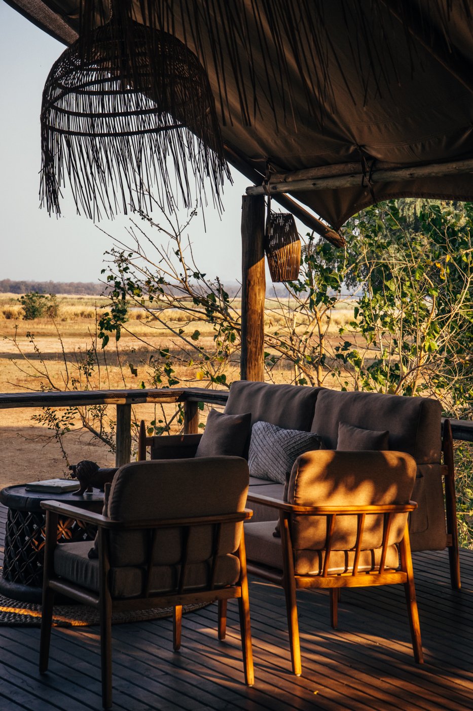 Mushika Deck at Anabezi Luxury Tented Camp in Zambia