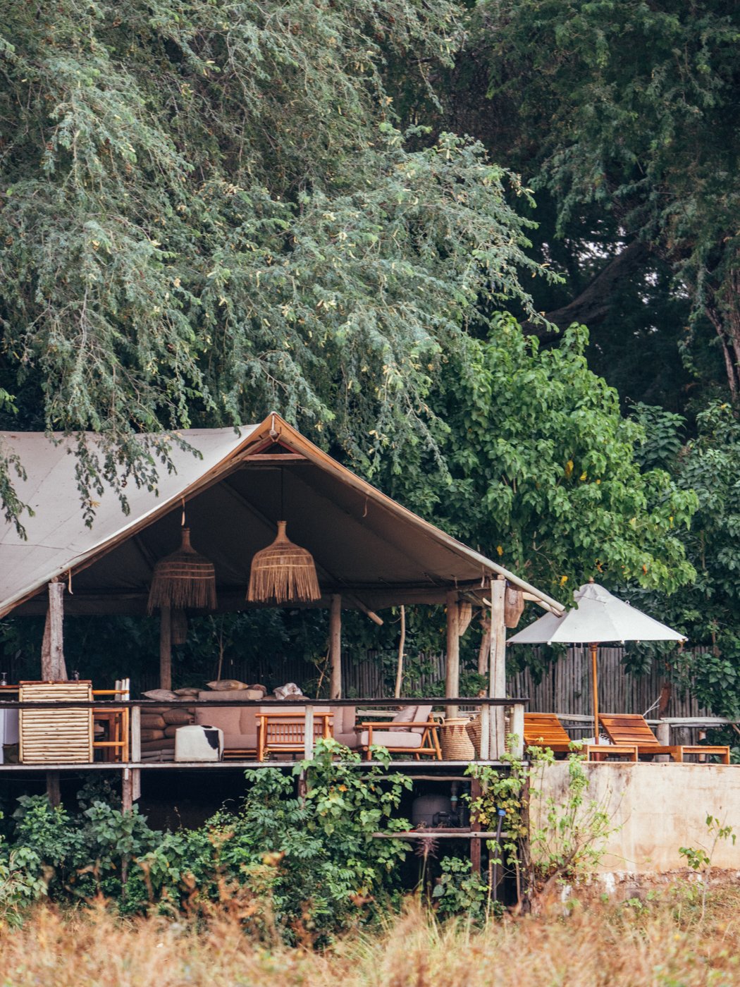 Mushika Deck at Anabezi Luxury Tented Camp in Zambia