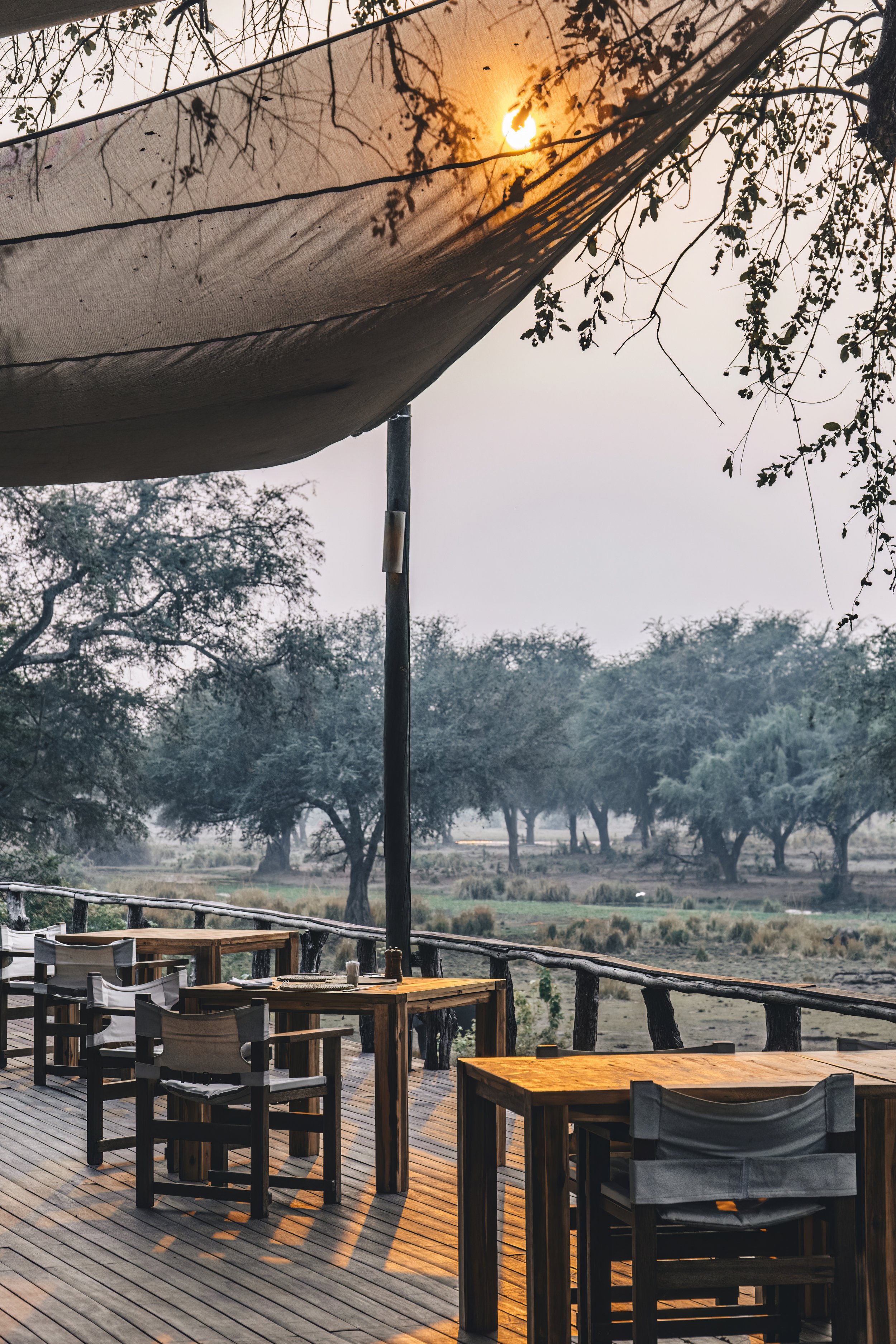 Zambezi Deck at Anabezi Luxury Tented Camp in Zambia