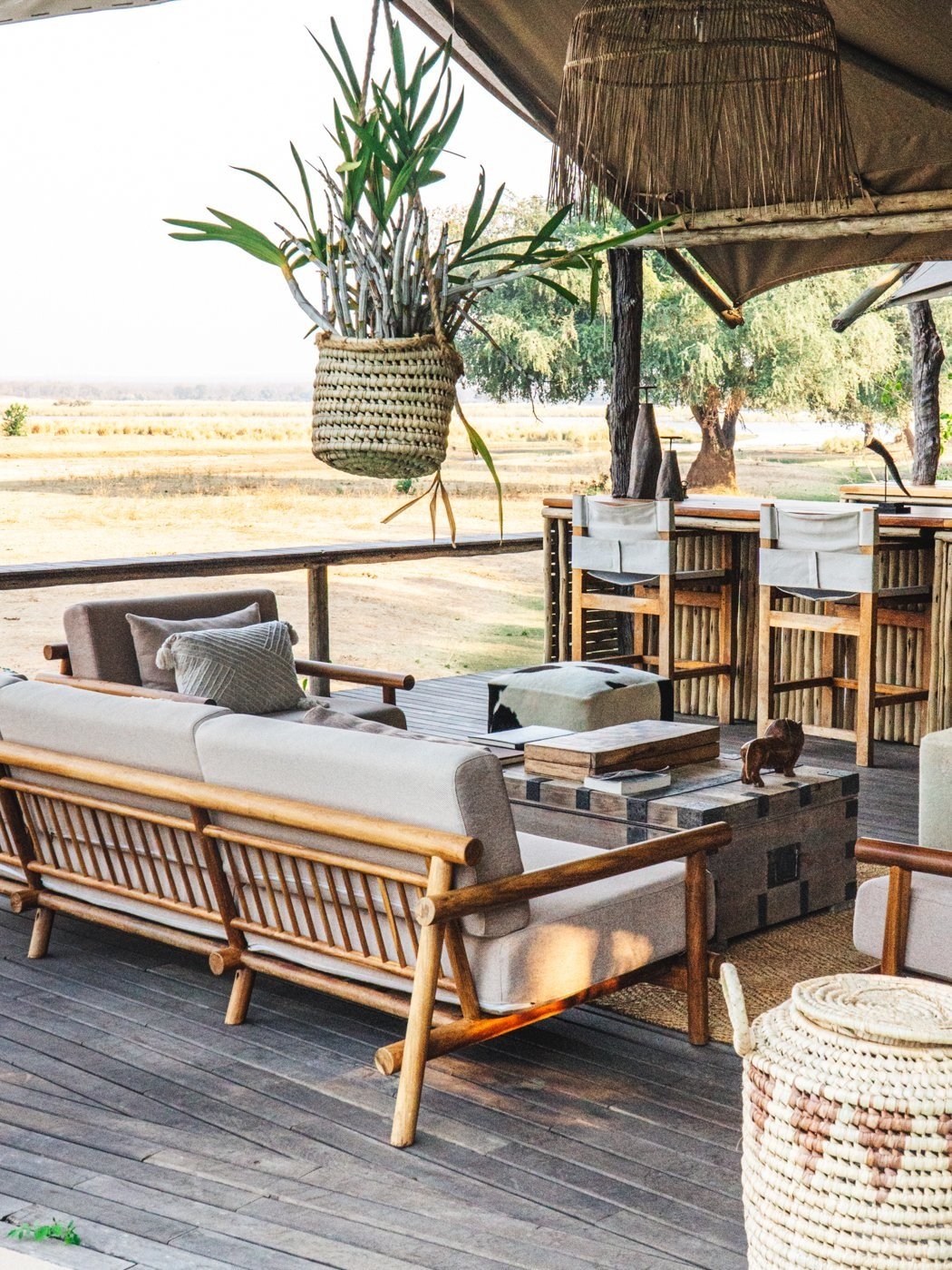 Mushika Deck at Anabezi Luxury Tented Camp in Zambia