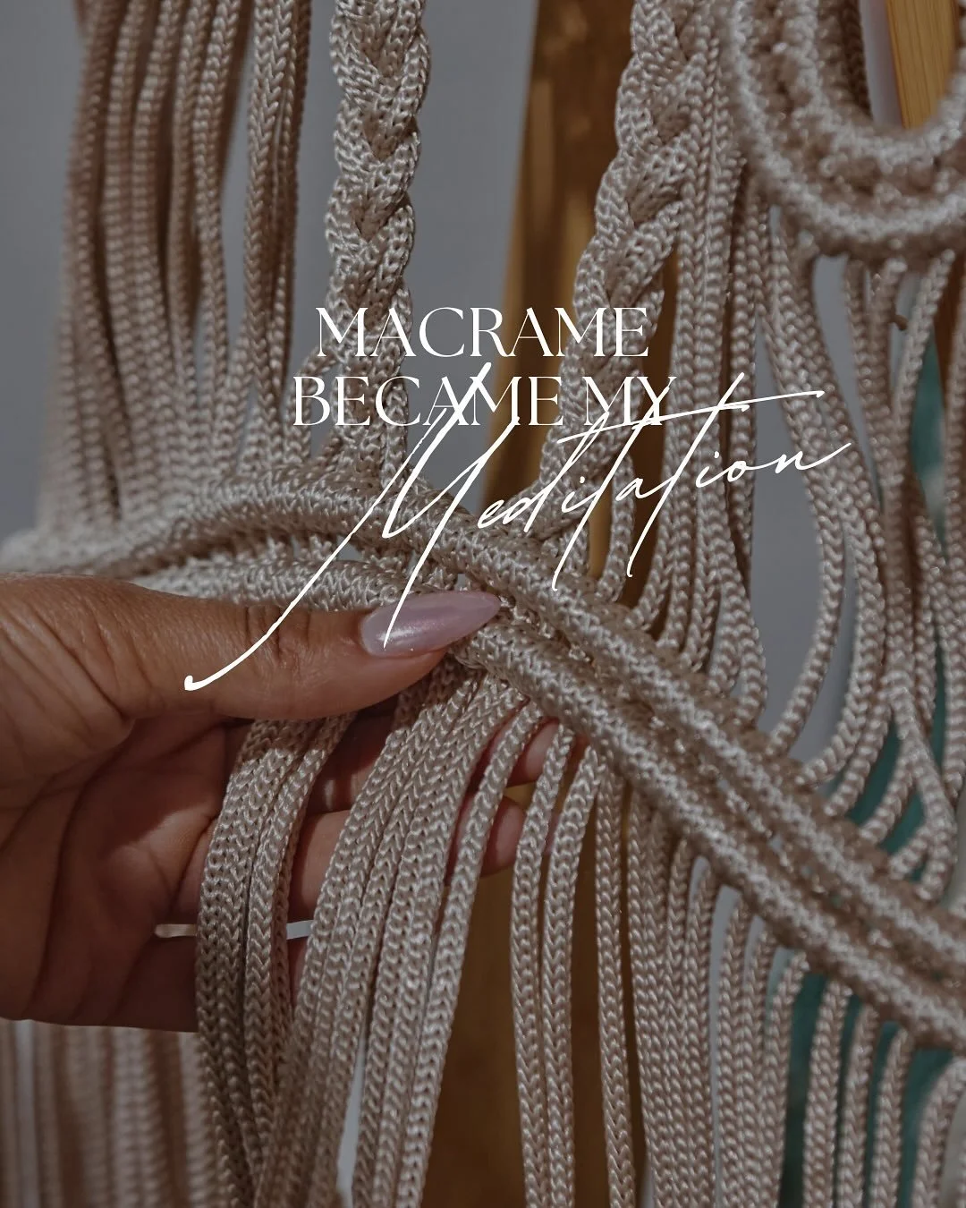 Macrame became my meditation.
But not everything I&rsquo;m weaving lives here.

Some things arrive softly&mdash;
first access to workshops,
limited pieces before they&rsquo;re gone,
notes from the studio,
and what&rsquo;s unfolding next for Macrame M