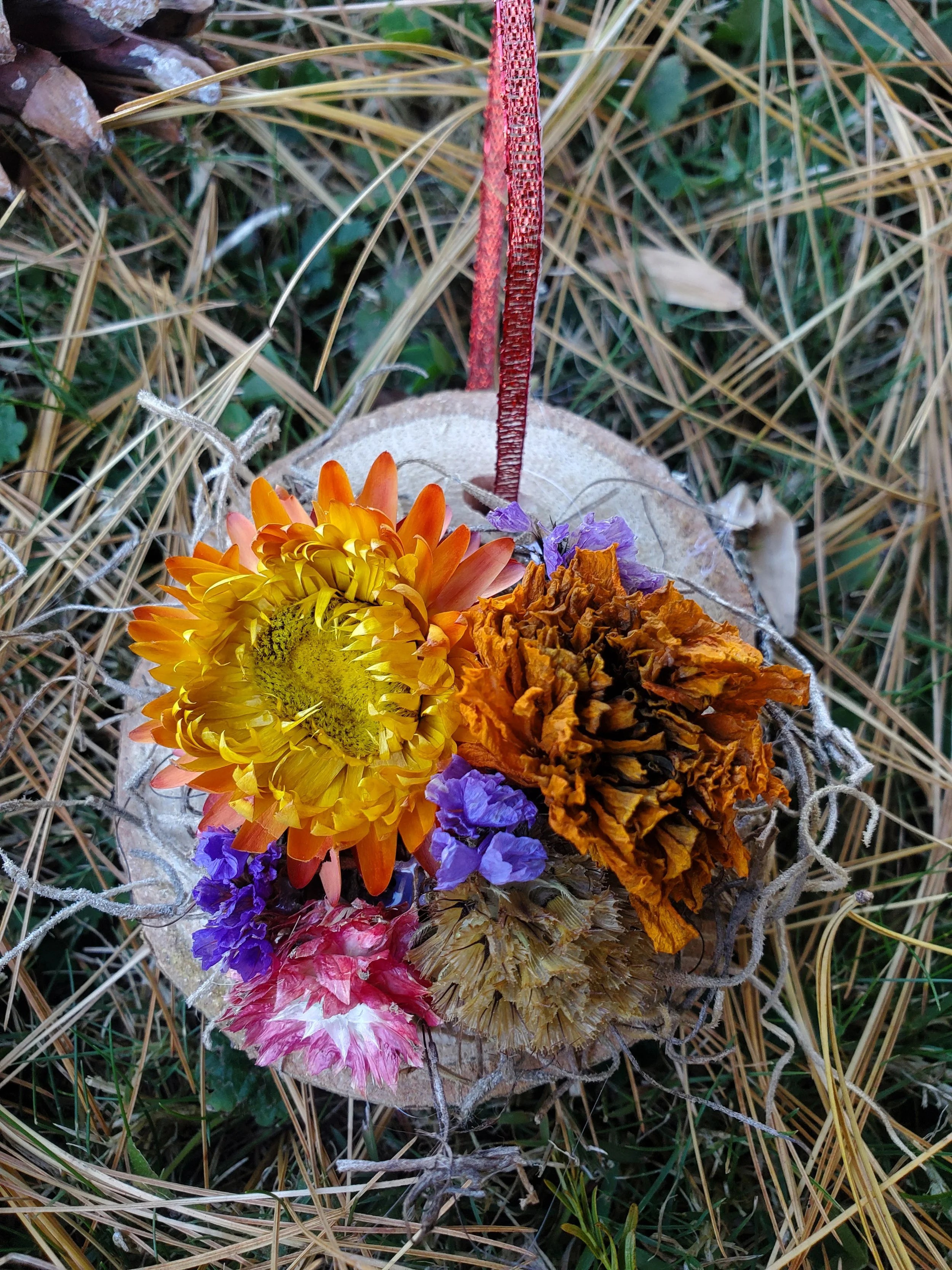 Dried Flower Christmas Ornaments