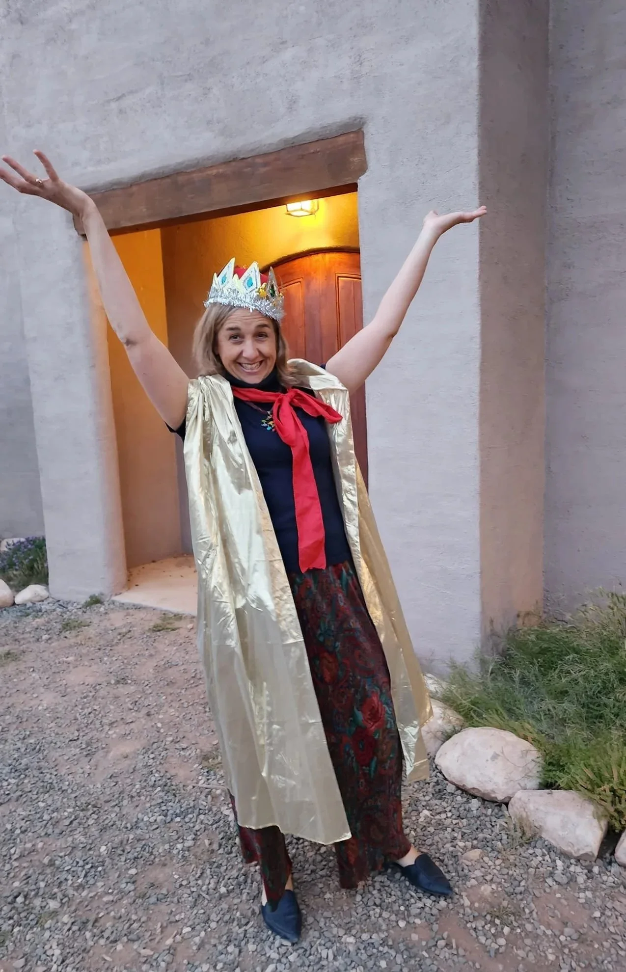 Camp Enchantment Board member getting ready for camps final night!