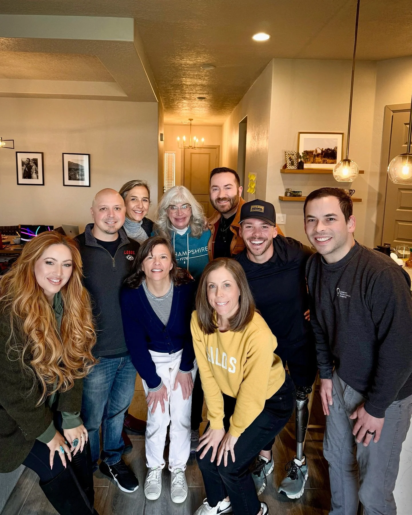 Camp Enchantmen Board members taking a group photo at a board meeting!