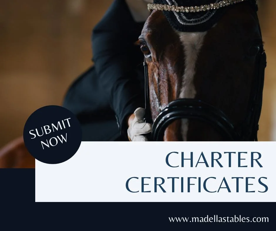 Reminder that this is the last week to request charter certificates for the remainder of the school year! If you would like to ride the rest of spring into summer, or attend camp, don&rsquo;t wait to submit your requests. 

We will also have camp new