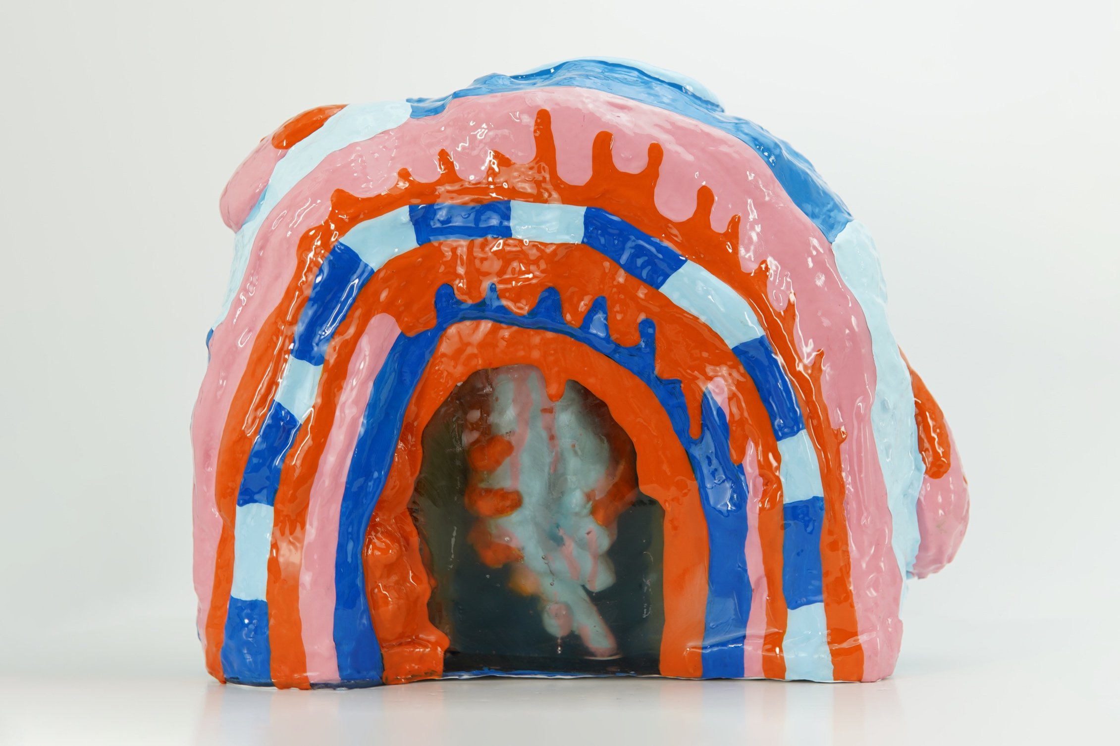 In Dancing on Jupiter, artist Sophia Huang uses color, form, and texture to reflect the emotional aftermath of a romantic rupture, tracing how a bond once defined by expansion and possibility collapses into separation and loss.