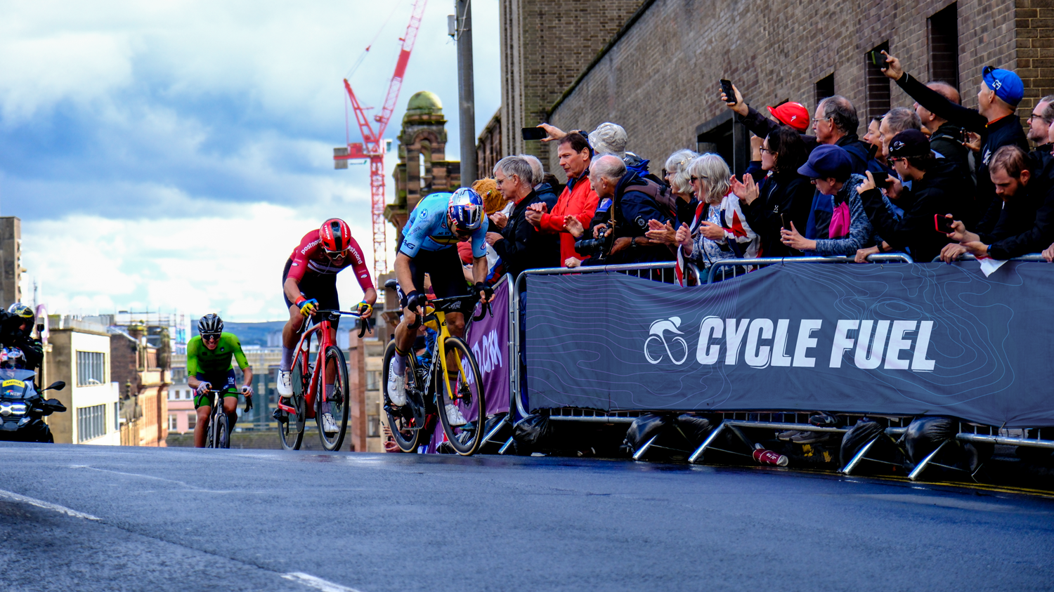 Cycle Fuel brand application at a cycling event