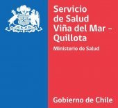 Cartel del Servicio de Salud Viña del Mar - Quillota del Ministerio de Salud y Gobierno de Chile.