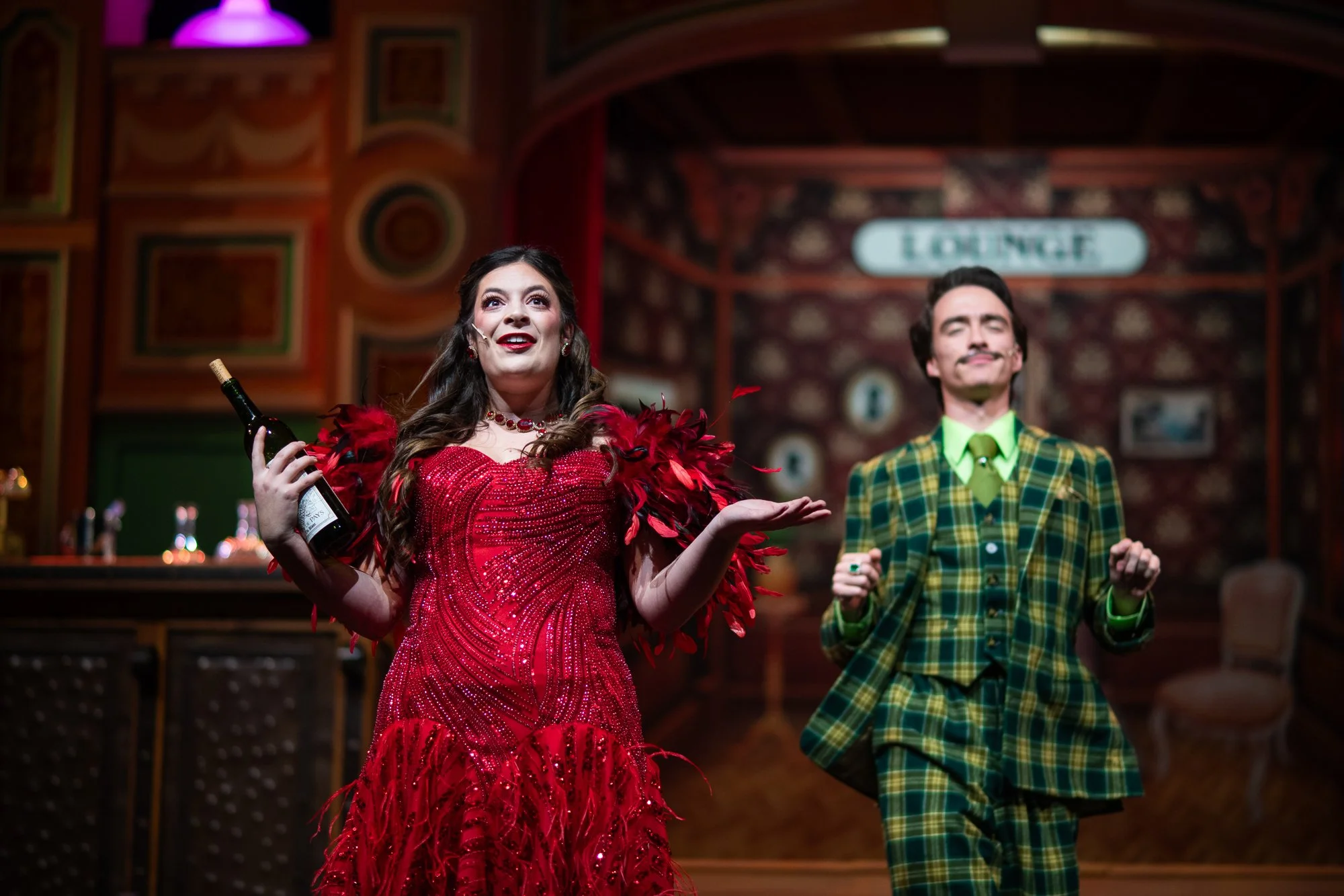 Image Credit: Brittany App -- Miss Scarlet: Joelle Andrews, Mr. Green: Josh Schneider