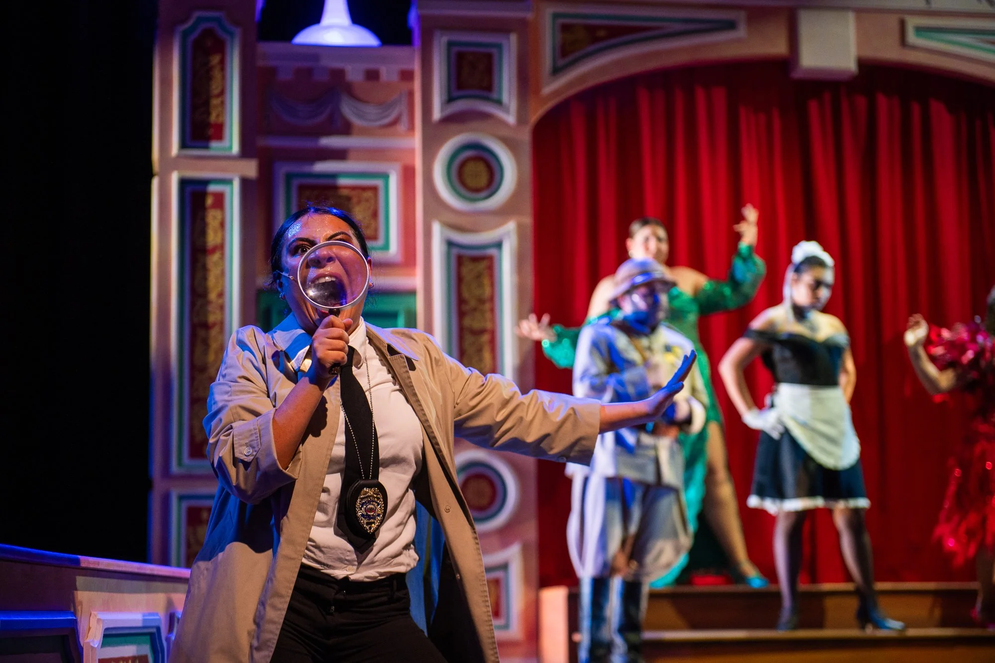 Image Credit: Brittany App -- Detective: Marya Wanous, Colonel Mustard: Colin Elman, Mrs. Peacock: Casey Reichenthal, Mrs. White: Sophia Moreno