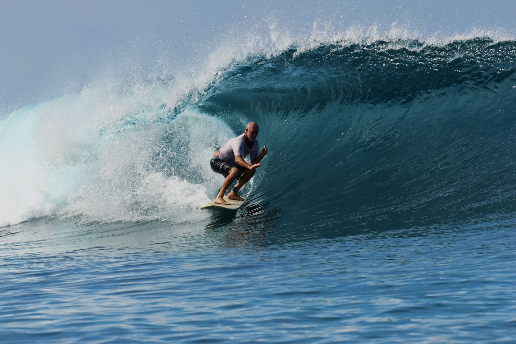 Stevo chasing that pool room shot.