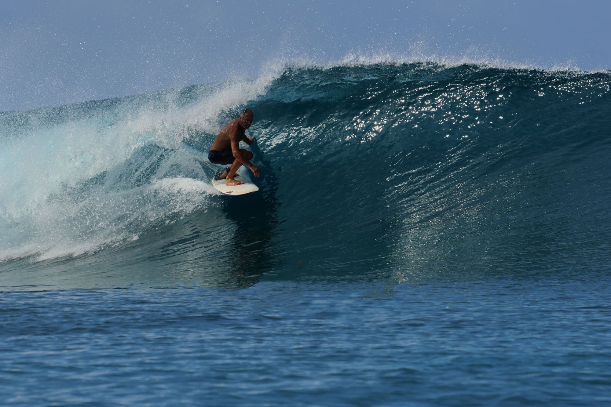 Swain Man on barrel 5 for the session