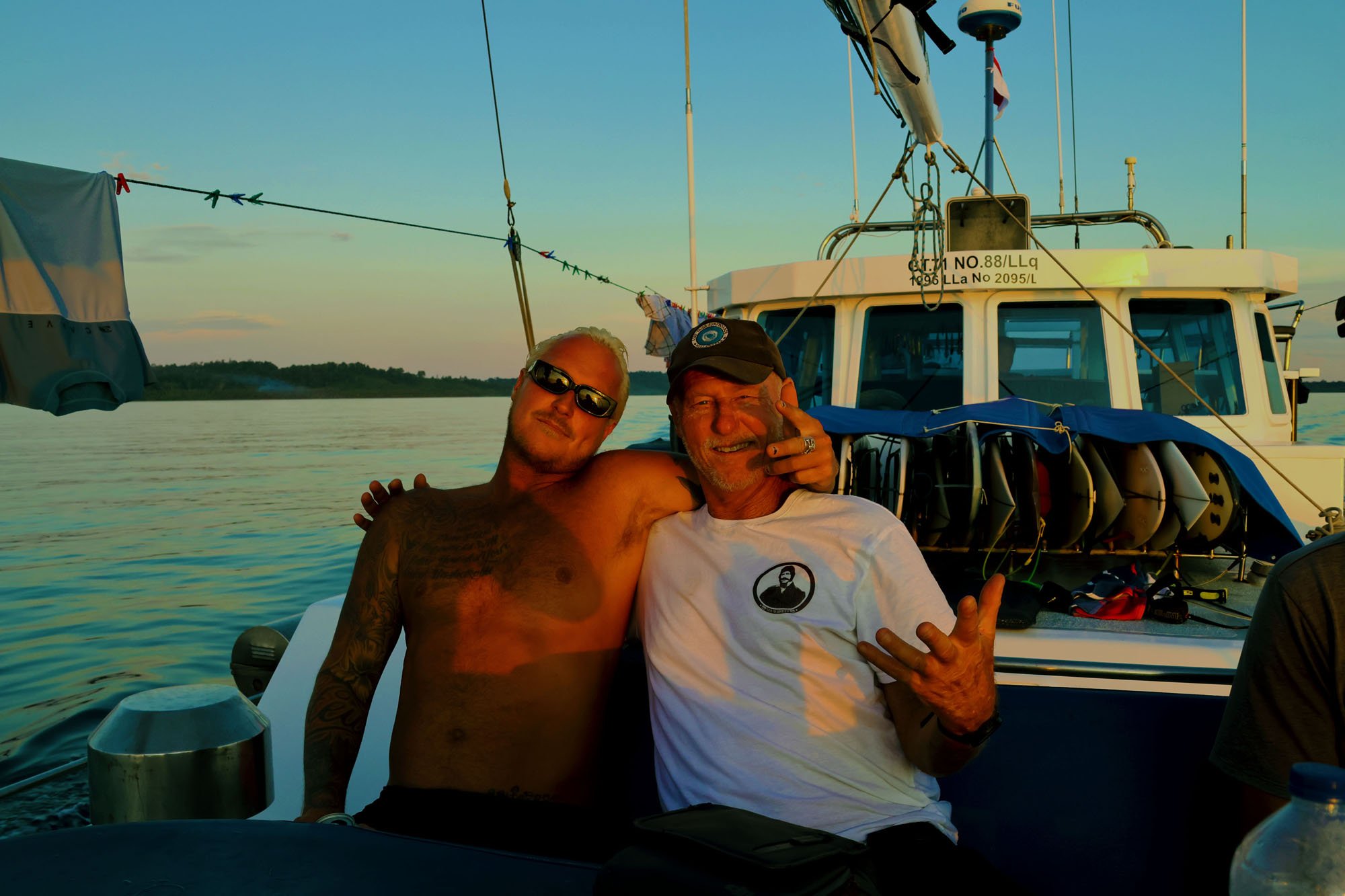 A trip ill never forget. Old boy and myself somewhere in Bintang Alley