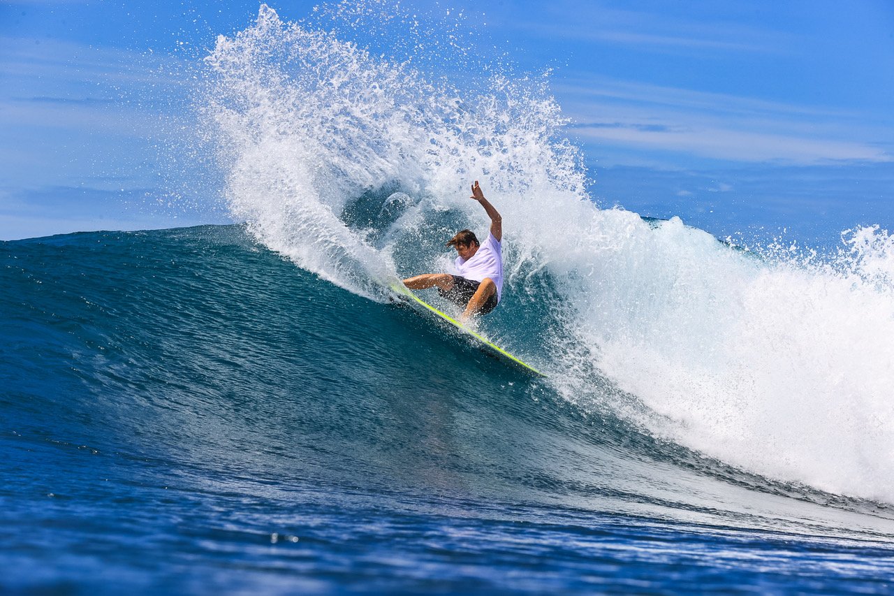 Bill, the most limber surfer over 6ft tall