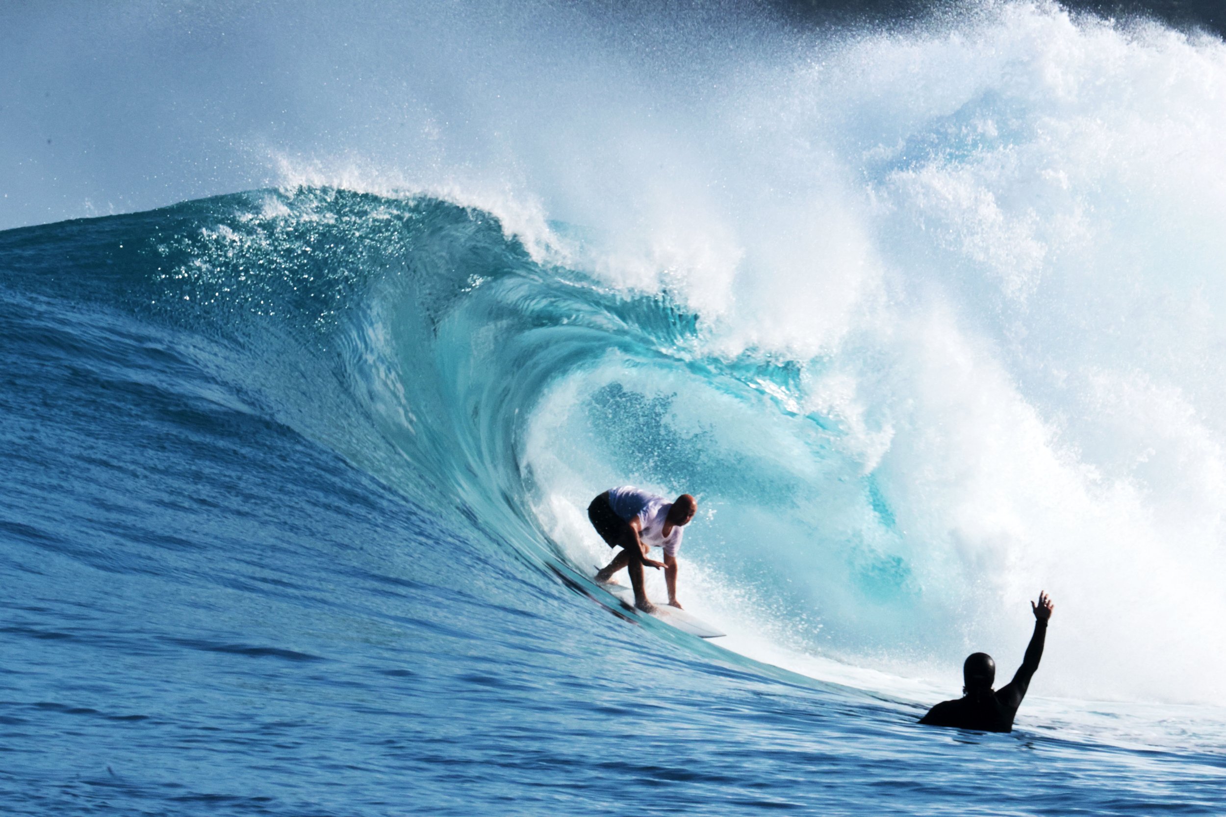 Surfing with just your mates is pretty unbeatable.