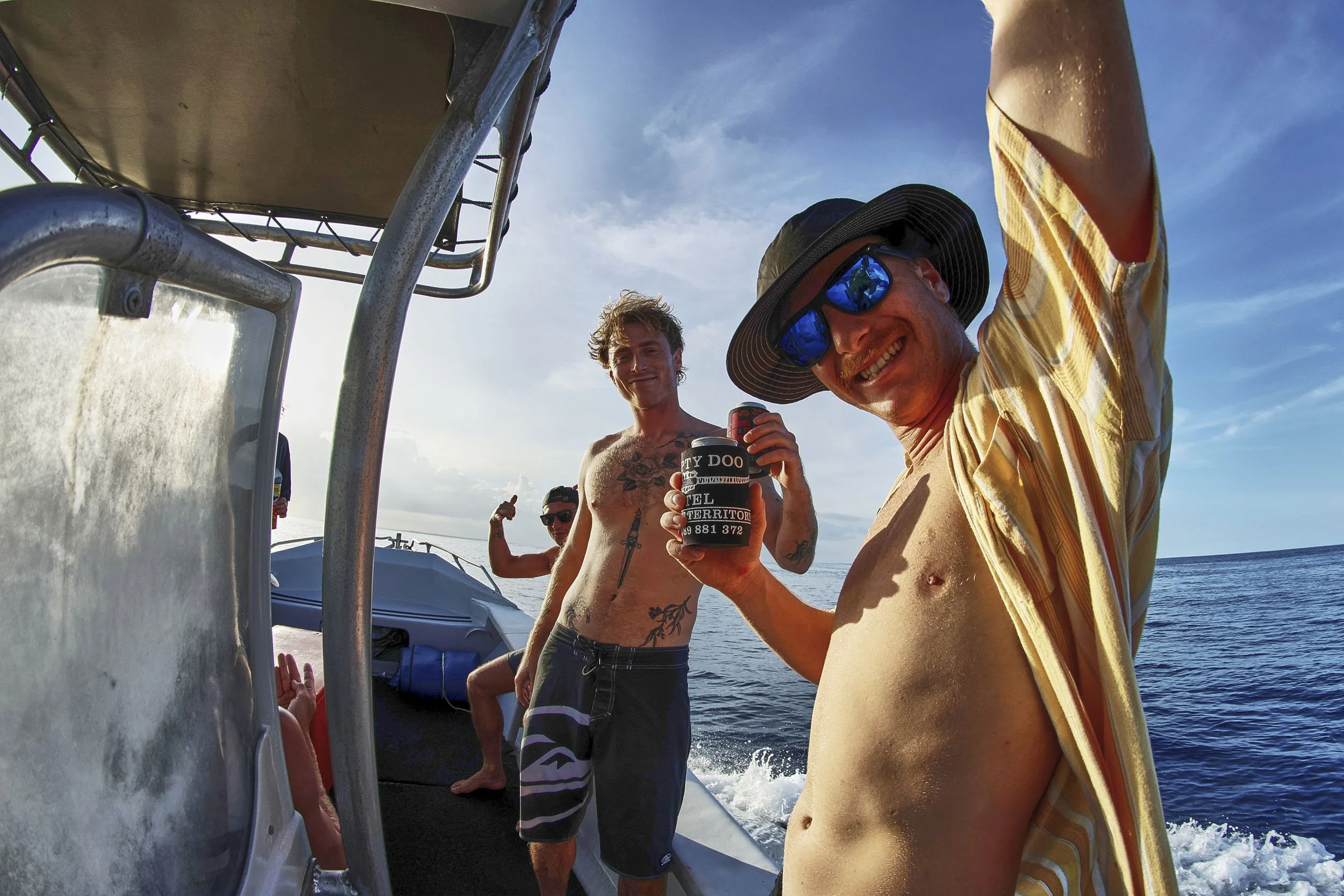 Fishing or booze cruise_