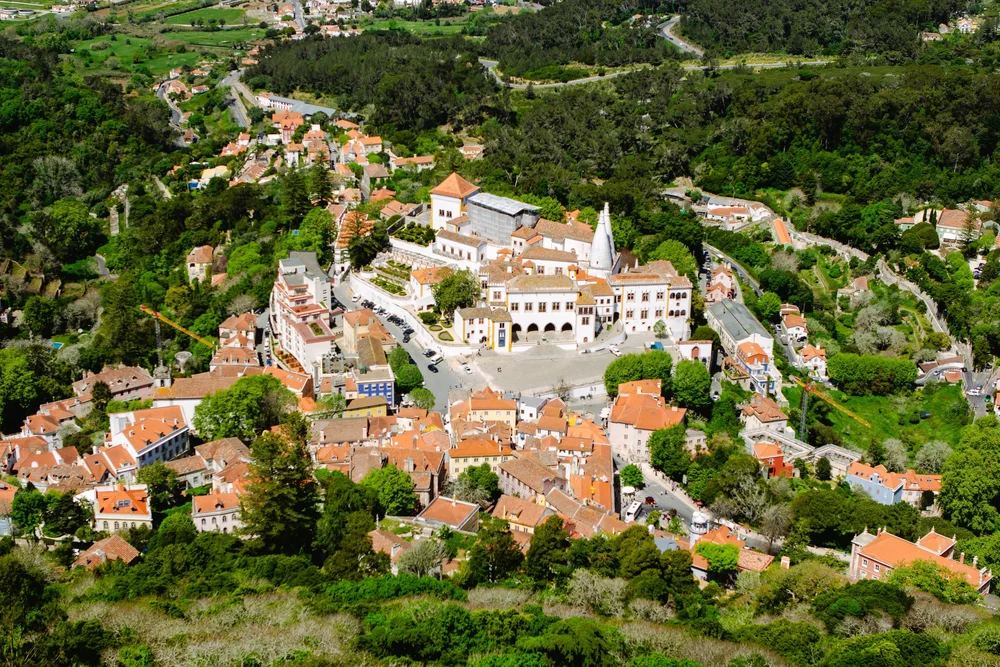  The small town of Sintra is clustered just beneath the palaces. 