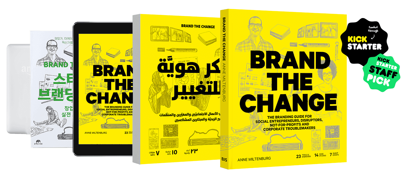 A practical guide to using brand building to create social and environmental change, published in multiple languages and formats by BIS Publishers and selected as a Kickstarter Staff Pick.