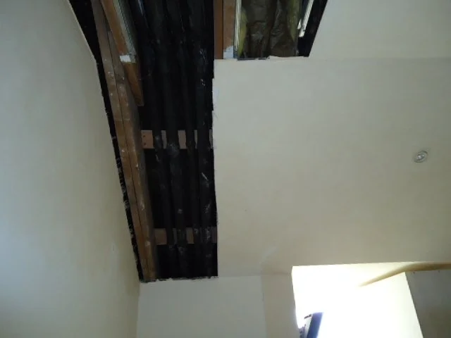Ceiling removal to replace leaking pipework causing damp.