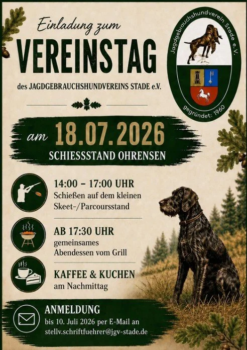 Einladung zum Vereinstag am 18. Juli 2026