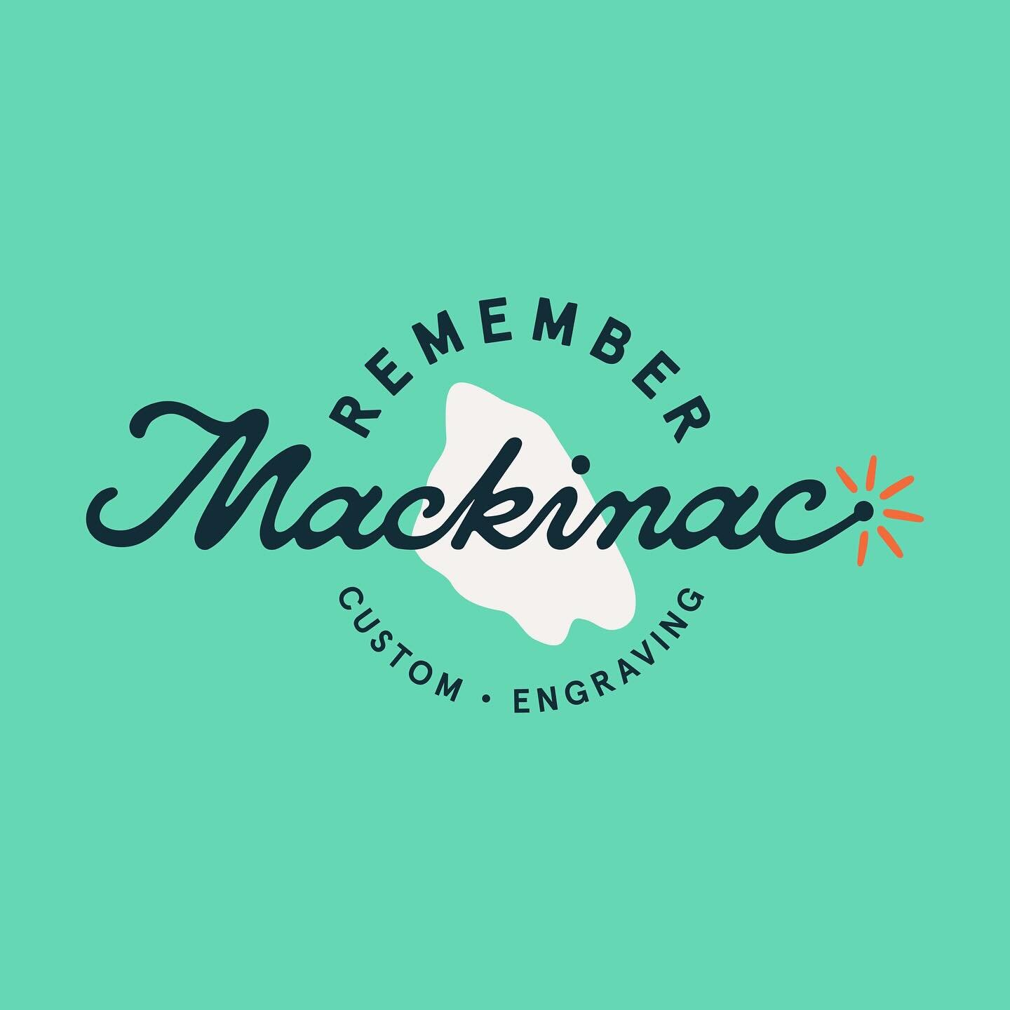 Proud to share this super fun brand project I completed last year - I worked with the incredible Kwame to create a logo and visual identity for his new venture, Remember Mackinac. @remembermackinac is a custom laser engraving shop located on Mackinac