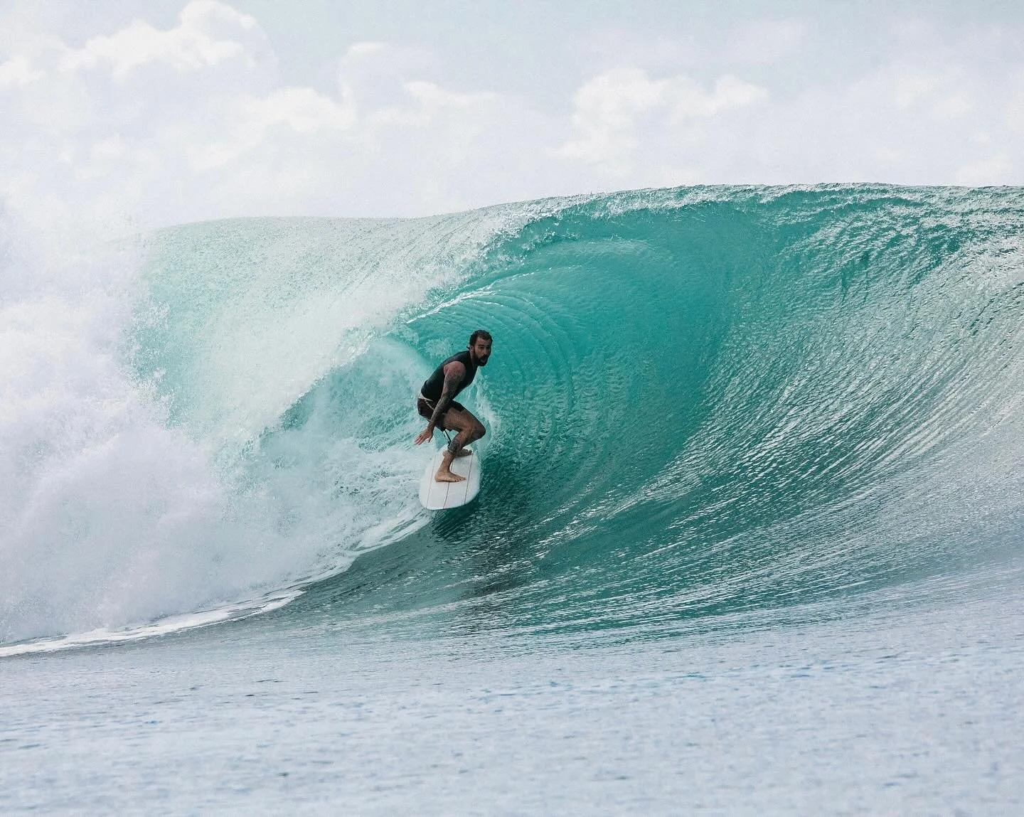 Our boy @paper_eyes_ chasing chooobes deep into the jungle lately. 

Riding his trusty 6&rsquo;4 Quad I shaped him.

As featured in latest issue of @wavelengthsurfmag