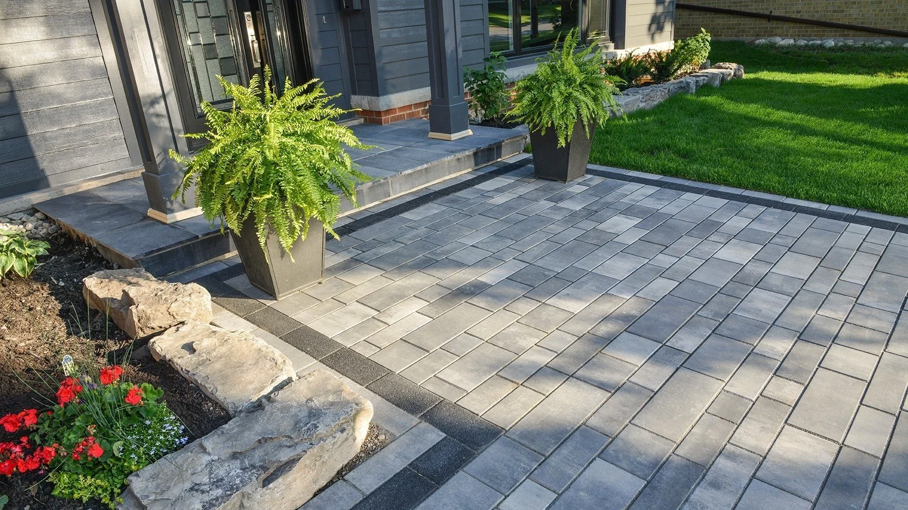 Custom Paver Patios and Walkways in Cedar Rapids & Iowa City, IA Landmark