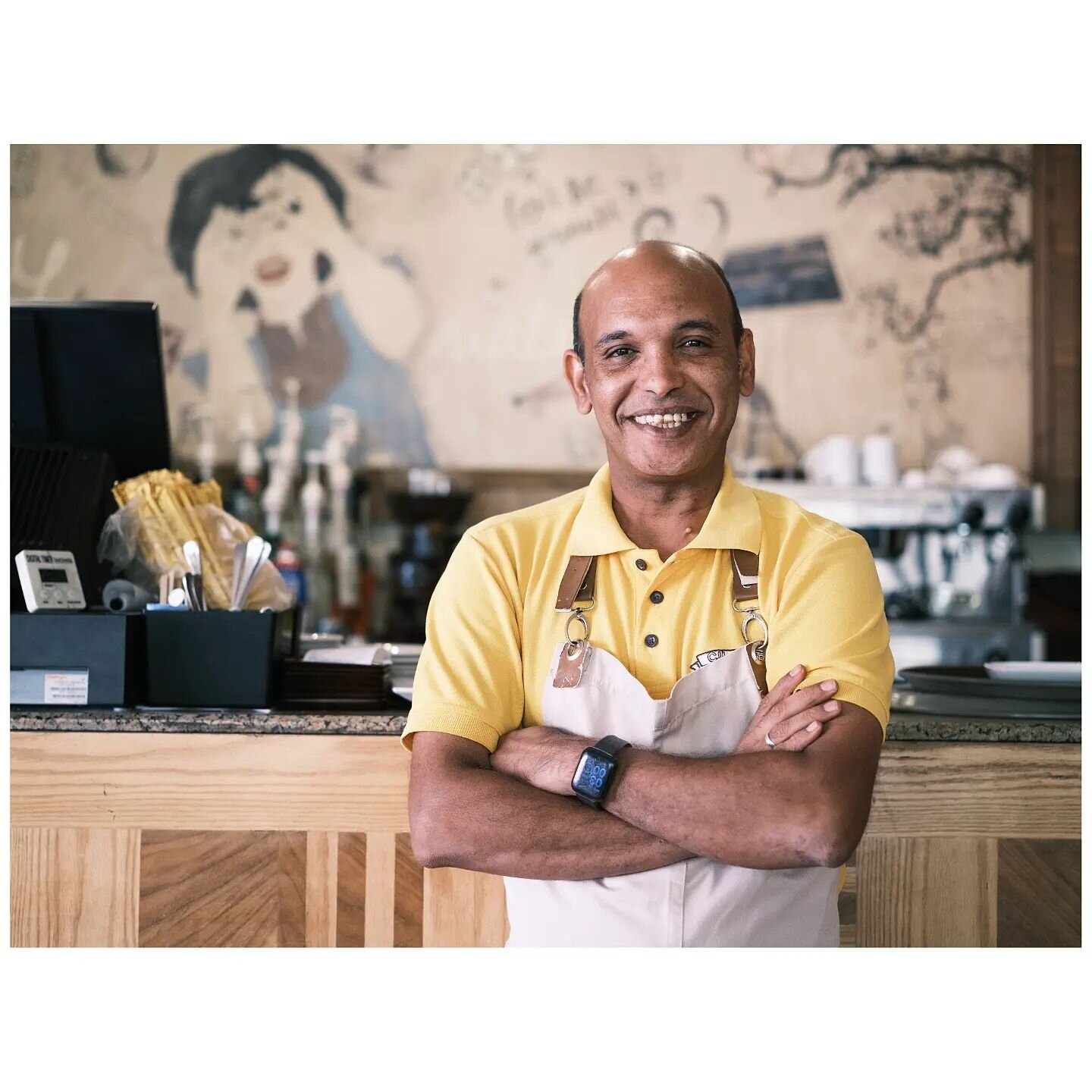 Backstory.

Ehabe is a lovely guy that works in a comfy caf&eacute; that my wife and I use as our second office when we're in Aswan. He's charming and chatty, and quick to help us if our Arabic homework has us confused (which it often does) 😑

It to