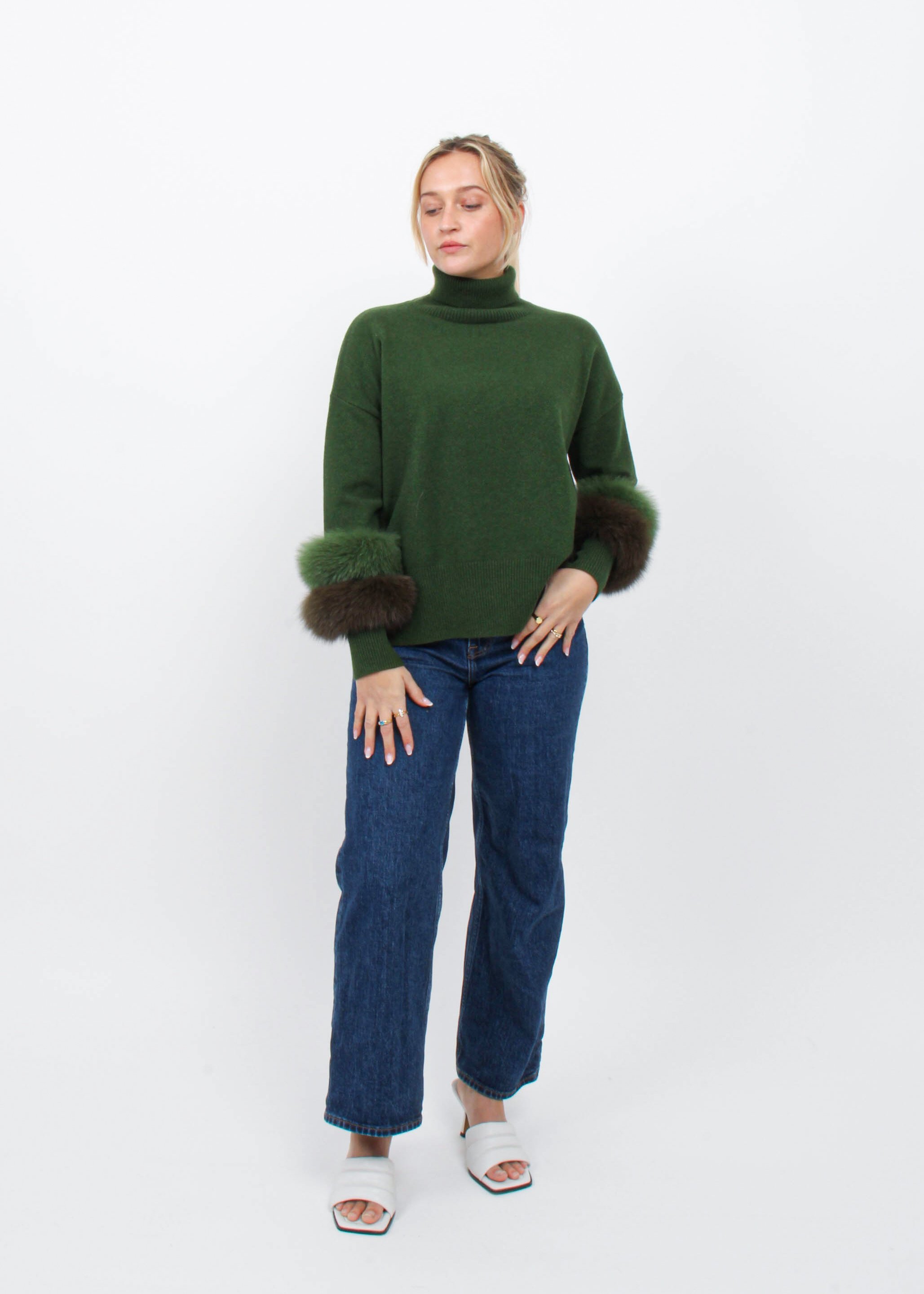 Carmen Knit with Fur Cuffs