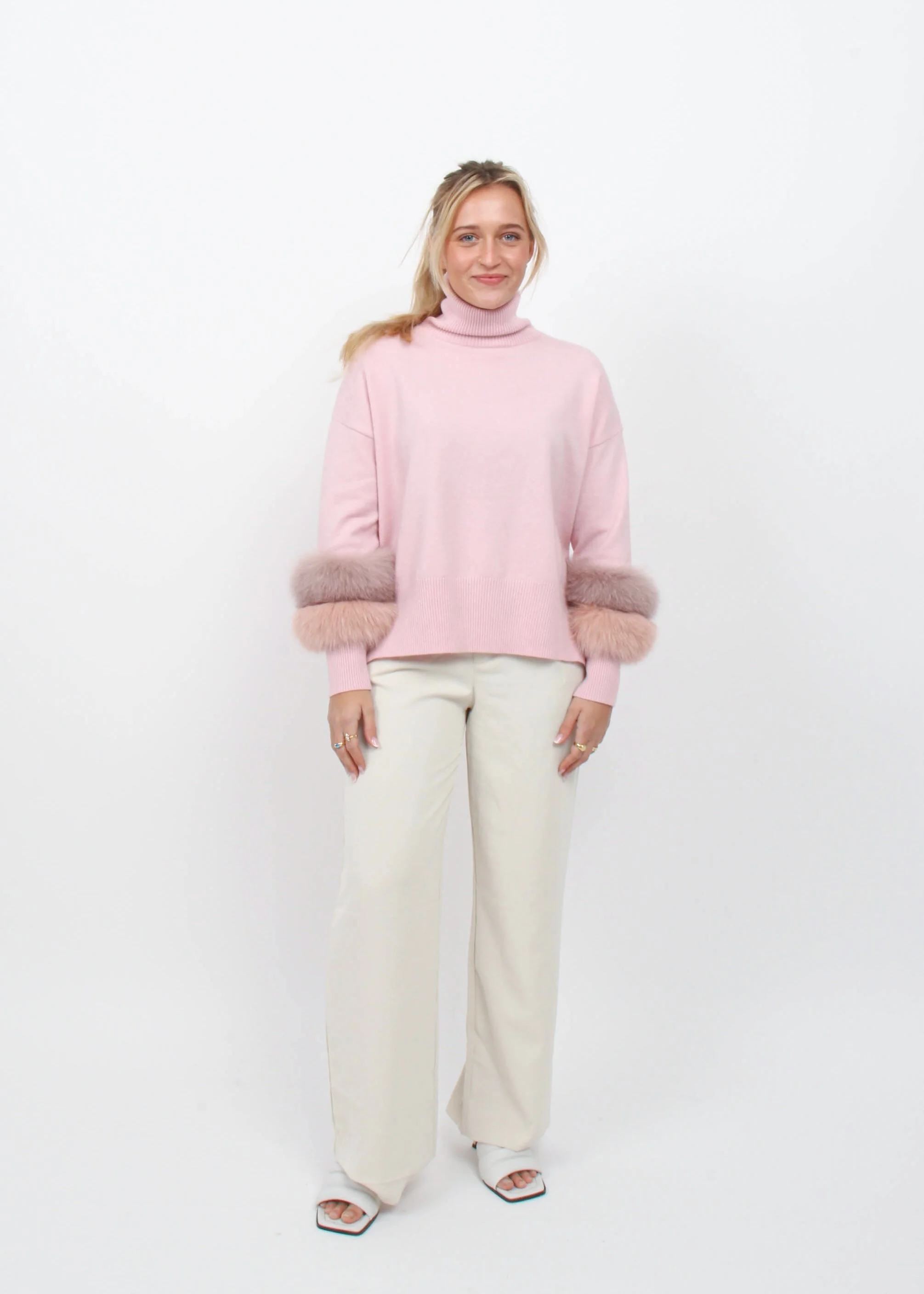 Carmen Knit with Fur Cuffs