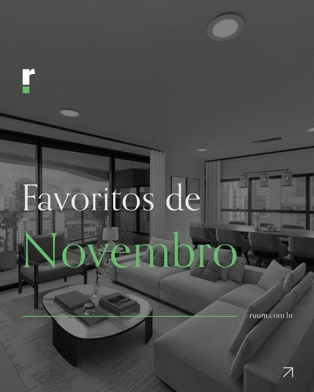 Em novembro, a RUUM n&atilde;o parou. 

Participamos de eventos importantes do ecossistema de tecnologia e inova&ccedil;&atilde;o - at&eacute; estivemos fora do Brasil! E, enquanto isso, nosso time de arquitetos seguiu entregando imagens incr&iacute;