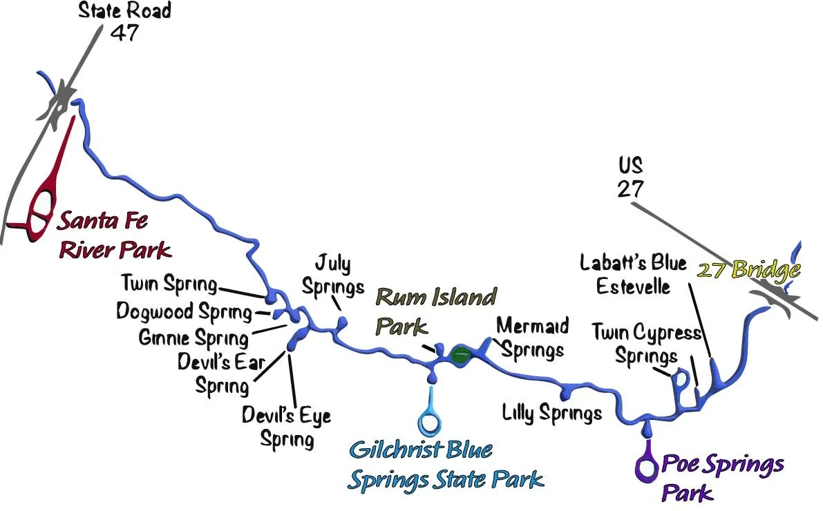 Santa Fe River Paddling Trips. Kayak, Paddle Board, & Canoe Rentals ...