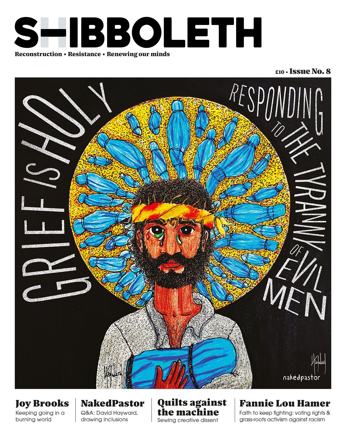 David HAyward NAked PAstor JEsus on the cover of Shibboleth magazine