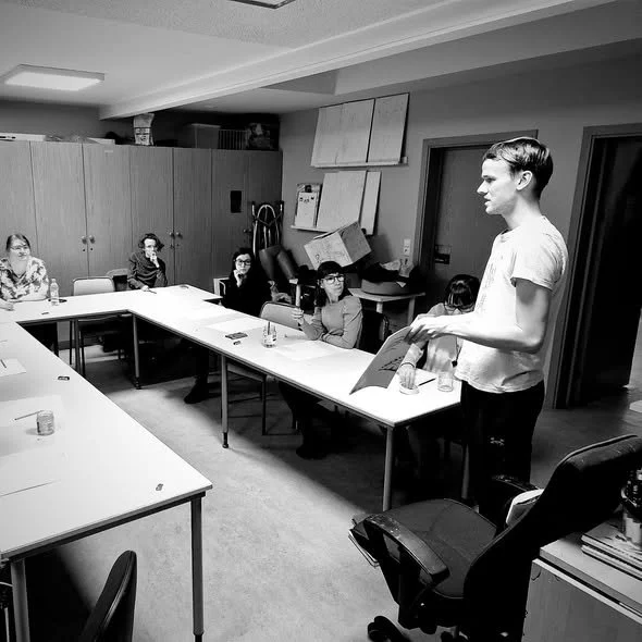 Ingi Rúnar Kjartansson myndasögu höfundur var gestakennari hjá okkur í Listvinnzlunni.