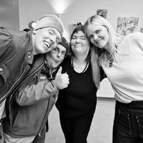 Góðir félagar á opnun í Gllerí Fold.