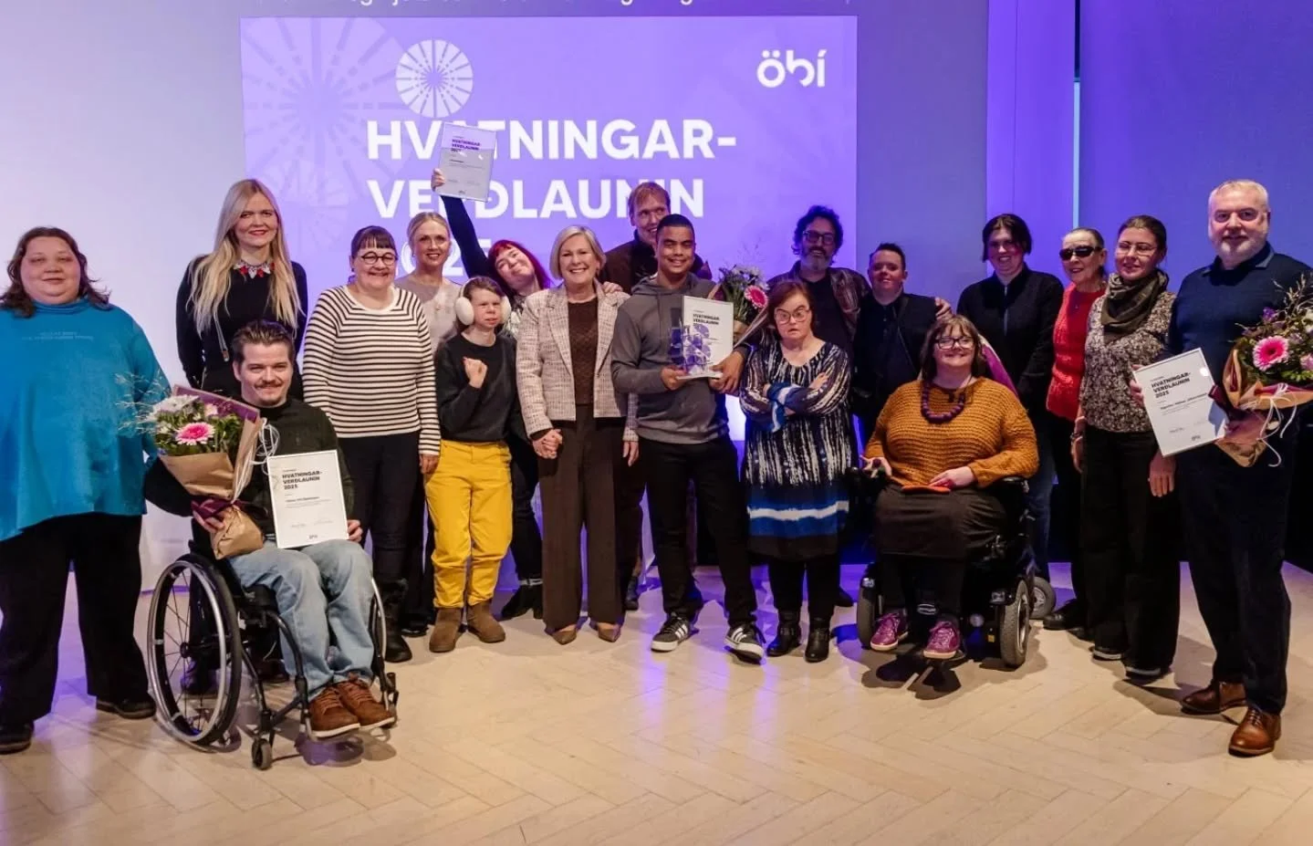 Við afhendingu hvatnigaverðlauna ÖBÍ 2025 á Grand hótel.