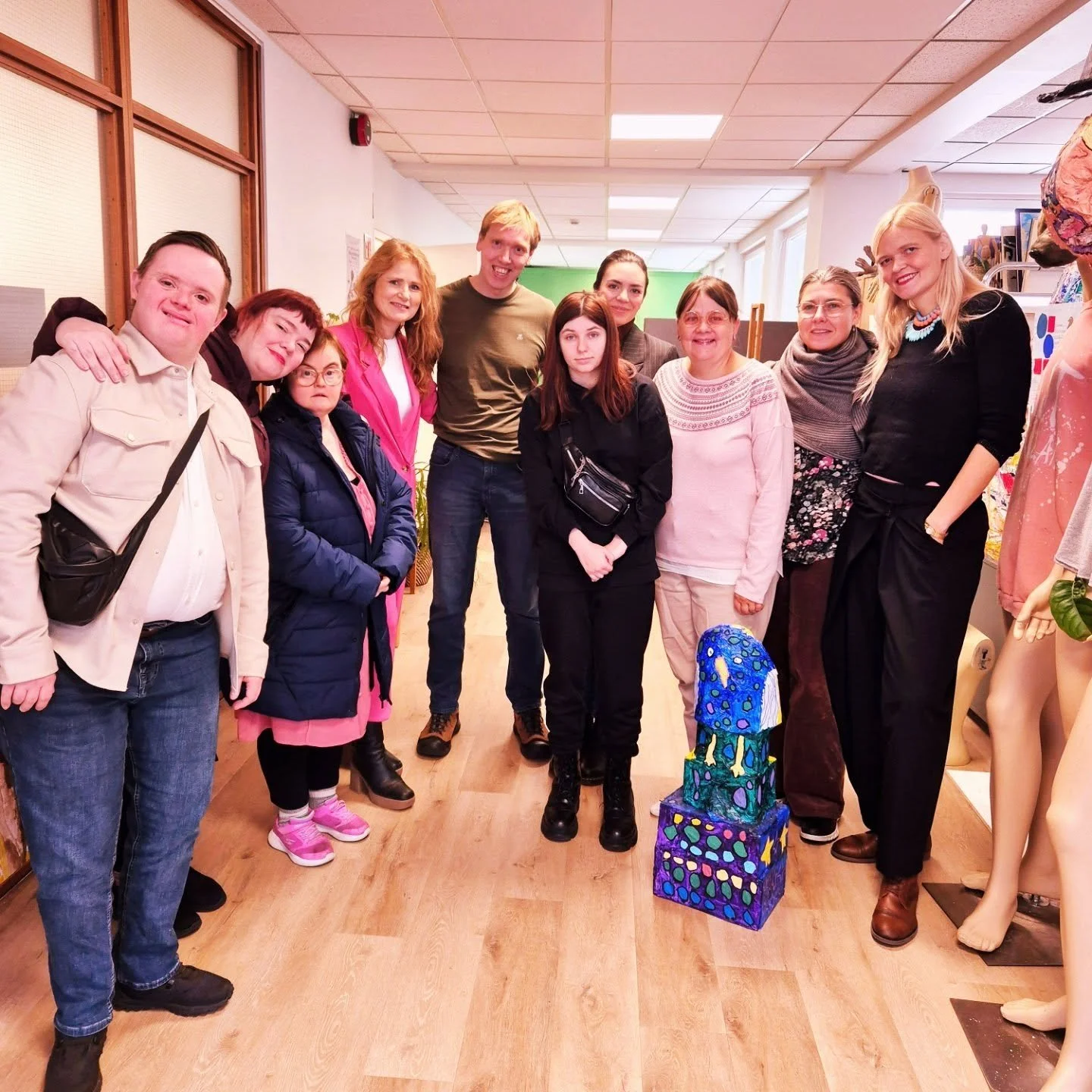 Fengum heimsókn frá ÖBÍ Réttindasamtökum á bleikum degi