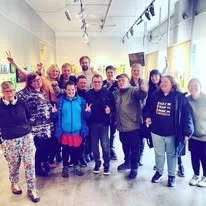 Með Okkar Augum tóku viðtal við listafólk á  sýningu Listvinnzlunnar í Gallerí Fold.