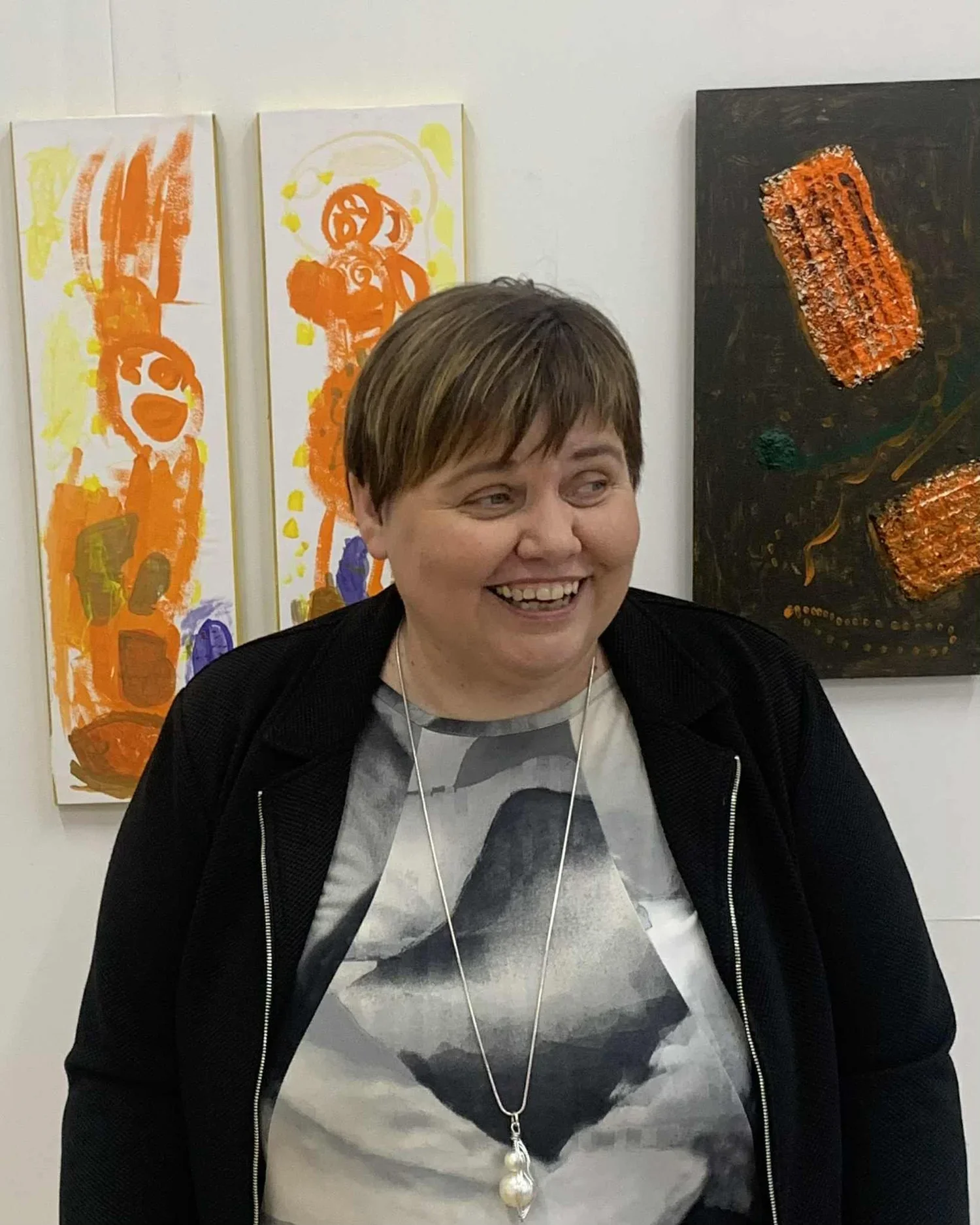 Lilja Dögg Birgisdóttir tók þátt í samsýningunni Samflot í litheima, Gerðubergi, 11.nóvember 2025