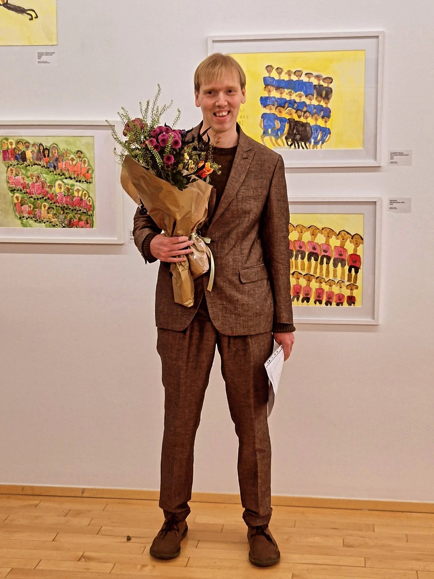 Þórir opnaði sýninguna "Elding" í Hafnarborg 11.október 2025