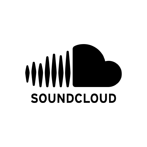 SoundCloud logo featuring a stylized cloud with sound wave lines and the word 'SOUNDCLOUD' beneath.